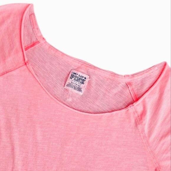 Pink by Victoria's Secret Women's Coral Sleepwear Comfort Pajama Tee Size XS - Picture 7 of 14